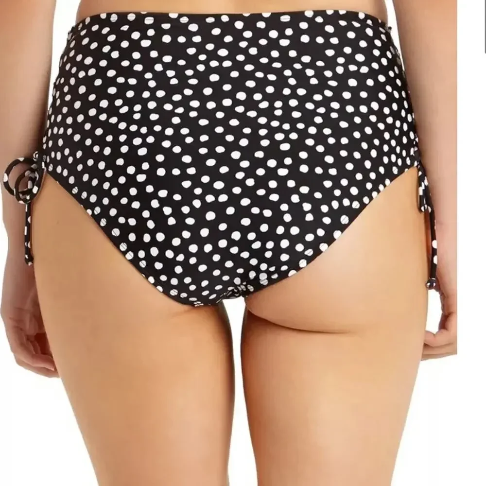 California Waves Lace-up High-Waist Swim Bottom